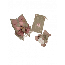 Set fiocco nascita Rosa con...