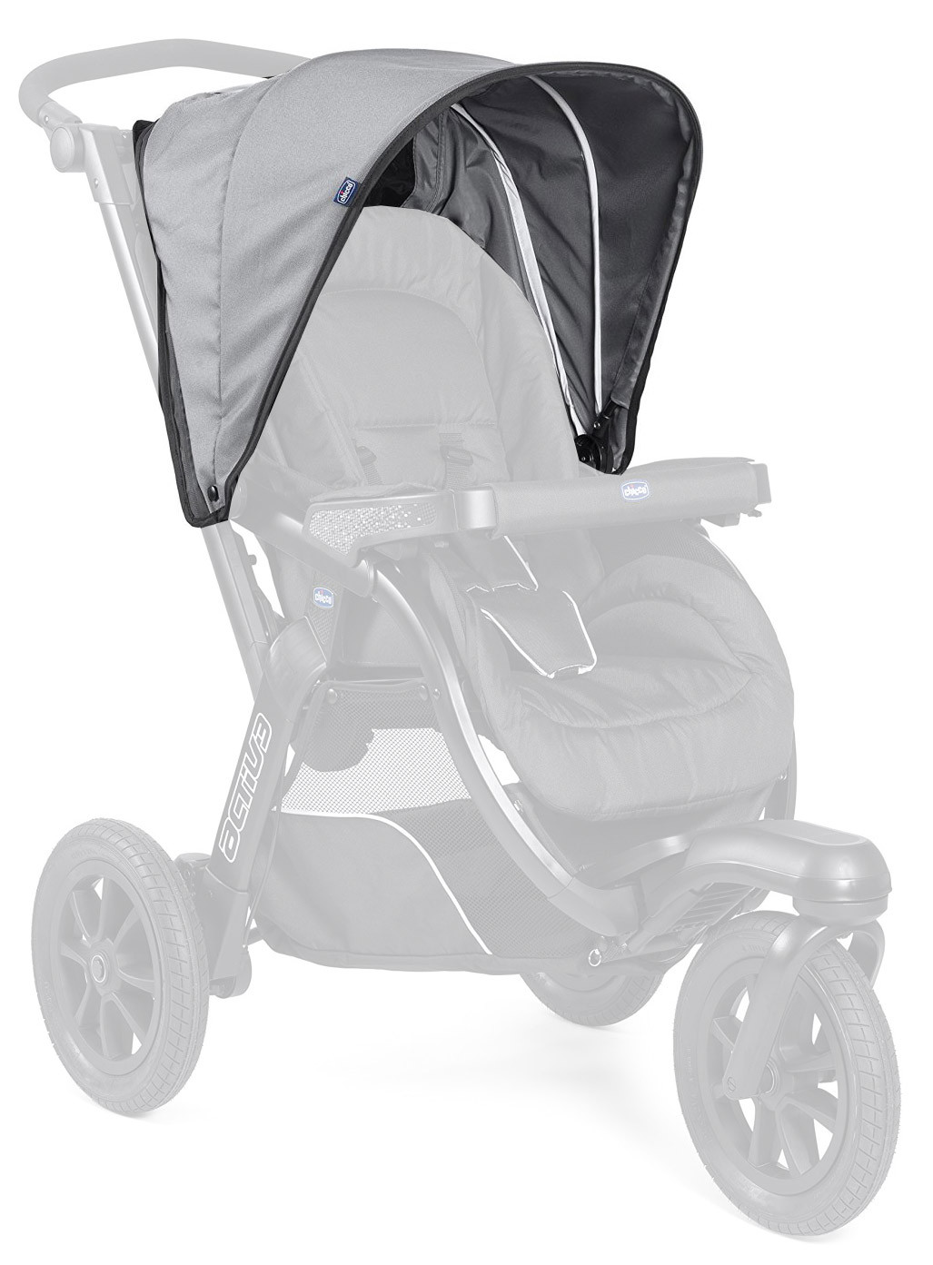 Capotta Passeggino Chicco Activ3 Jet Iron Black