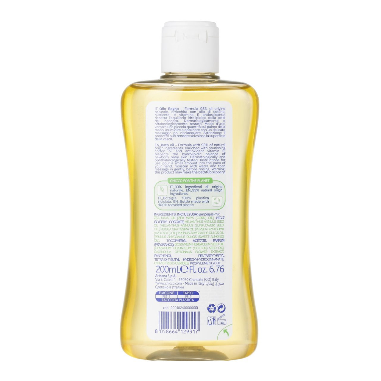 Olio Bagno Chicco Natural Sensation