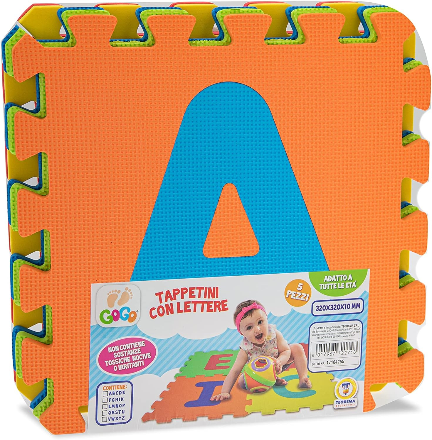 Tappeto Puzzle Lettere - 5 Tessere