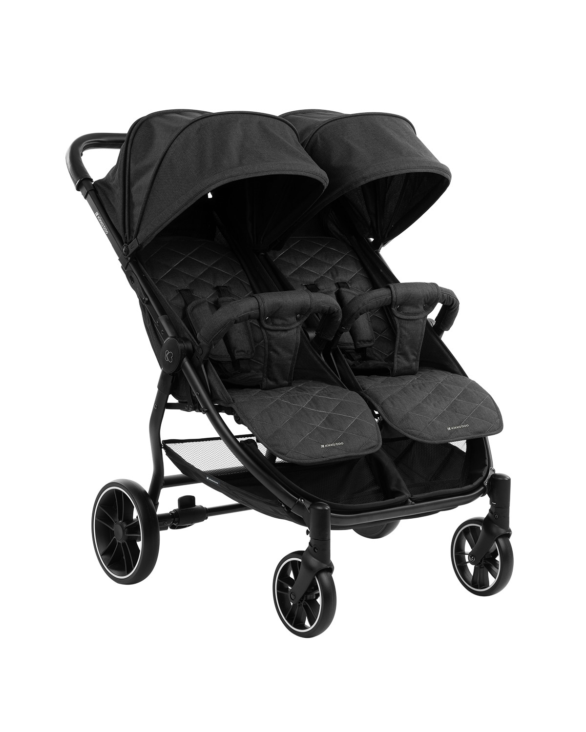 Sunnybaby Rete Portaoggetti Per Passeggino Gemellare 850120019 | Nero | Cotone 100% Made In Germany