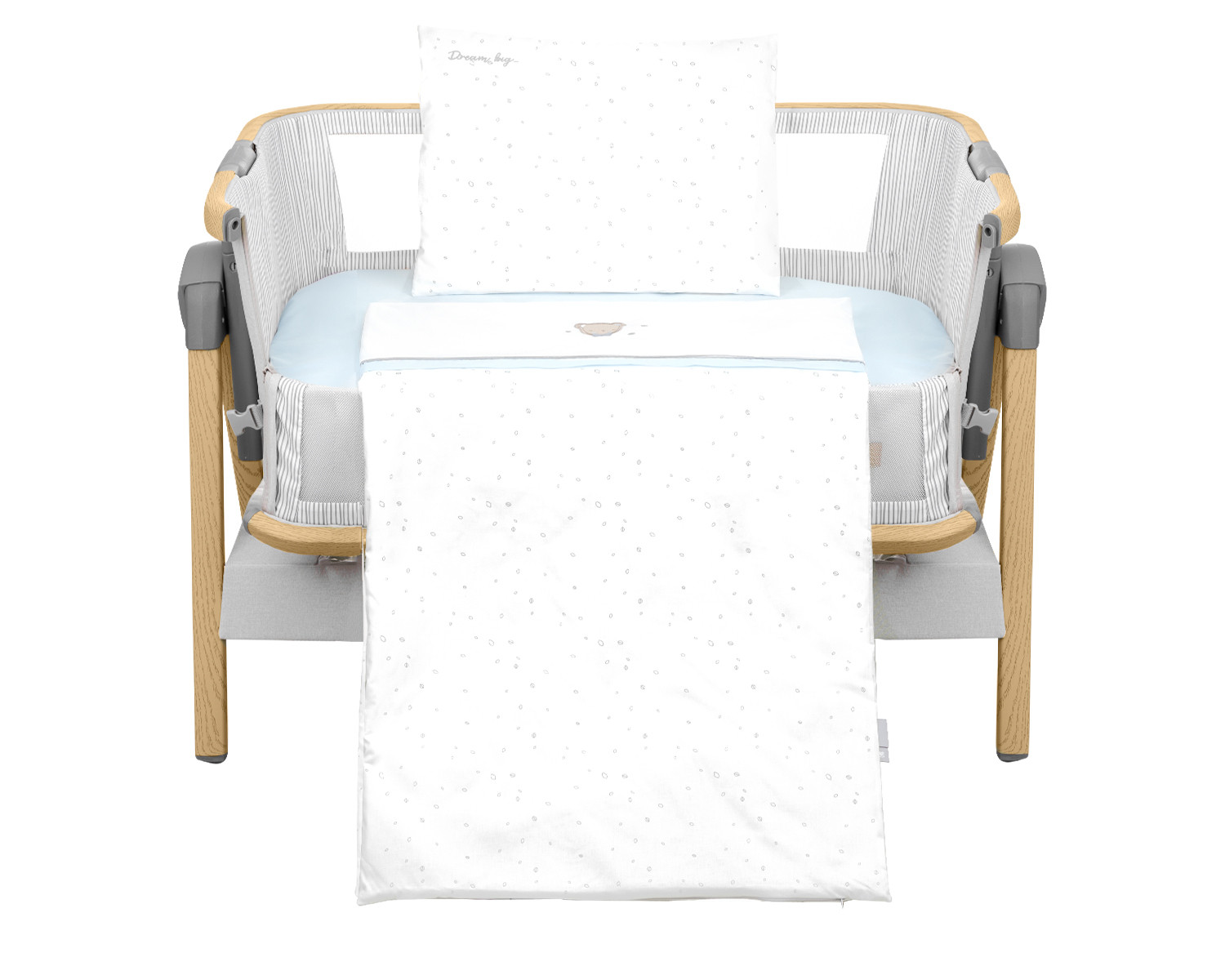 Set Tessile per Culla da 3 Pezzi - Dream Big Blue