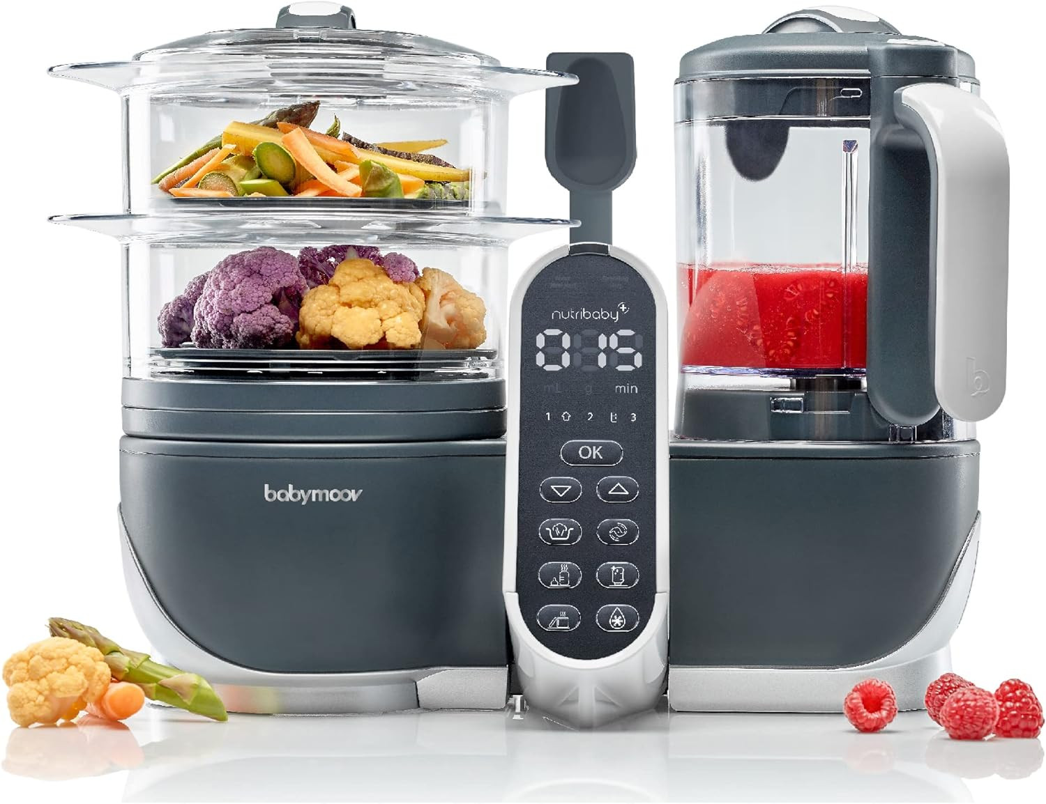 Robots de cuisine bébé Babymoov Nutribaby+ Grey