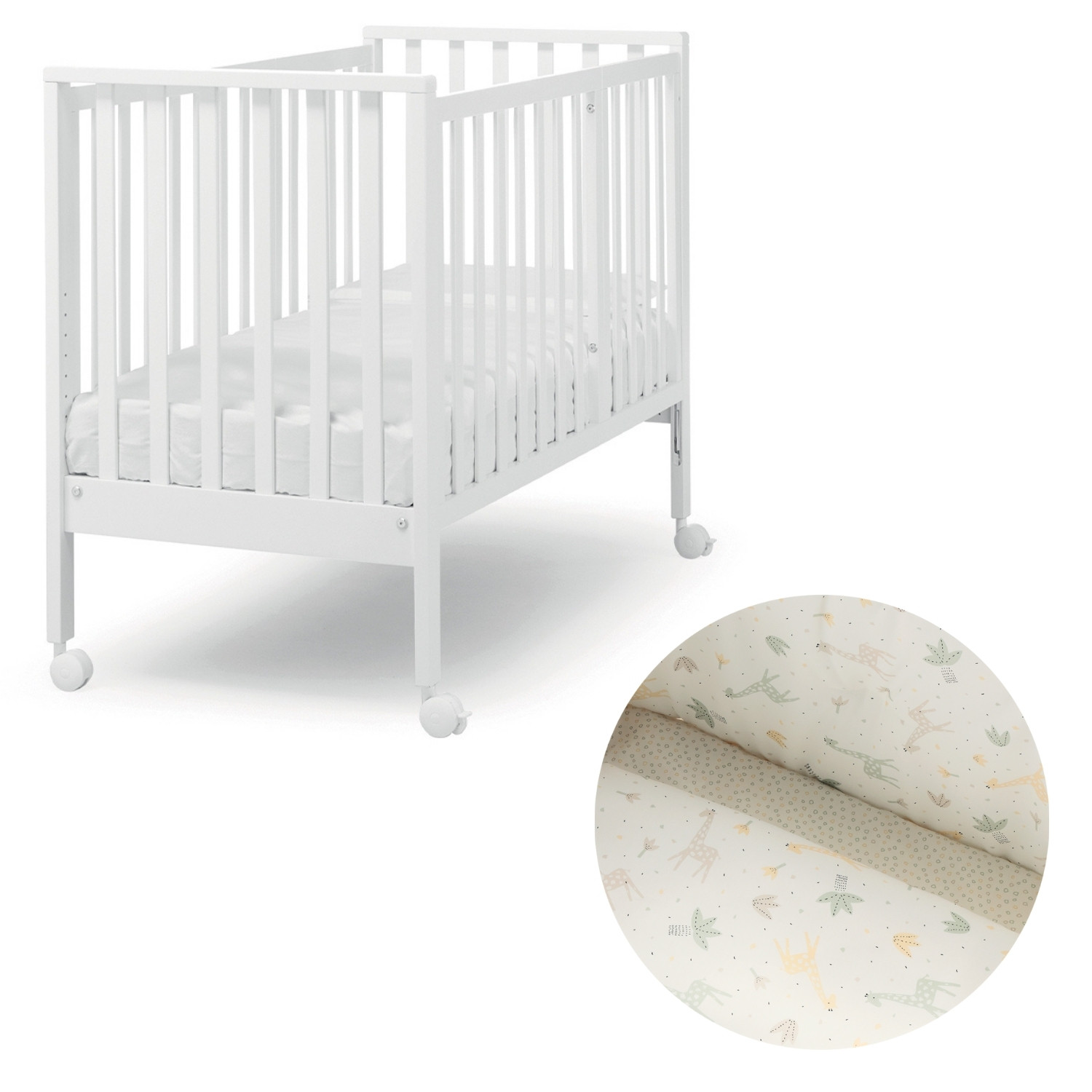 Lit Complet Erbesi Evolution - Blanc - Girafe