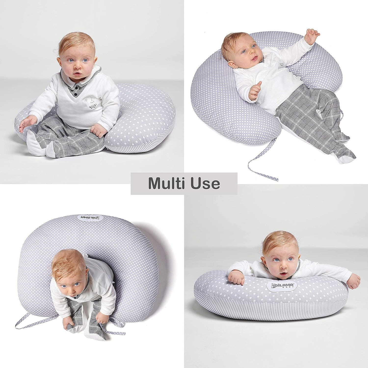 Cuscino Allattamento MiniMemo Completo di 2 Federe