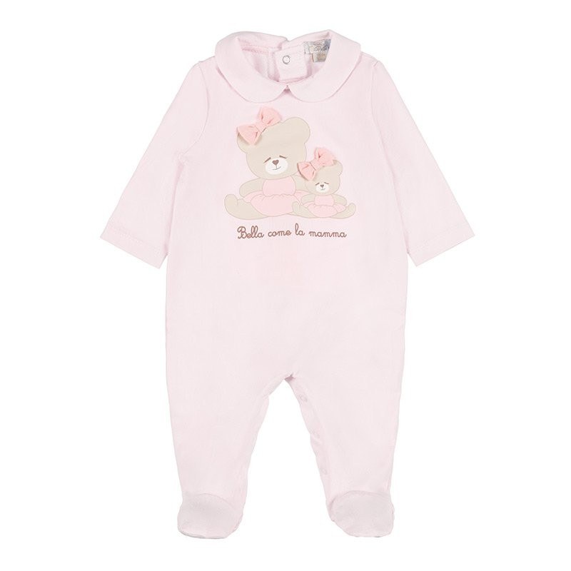 Einteiler mit der Aufschrift Bella Come La Mamma 03 Months