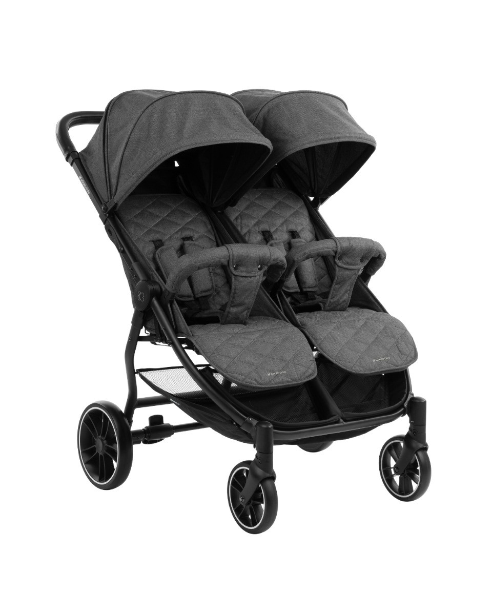 Zwillingskinderwagen kikkaboo Happy 2 Dark Grey