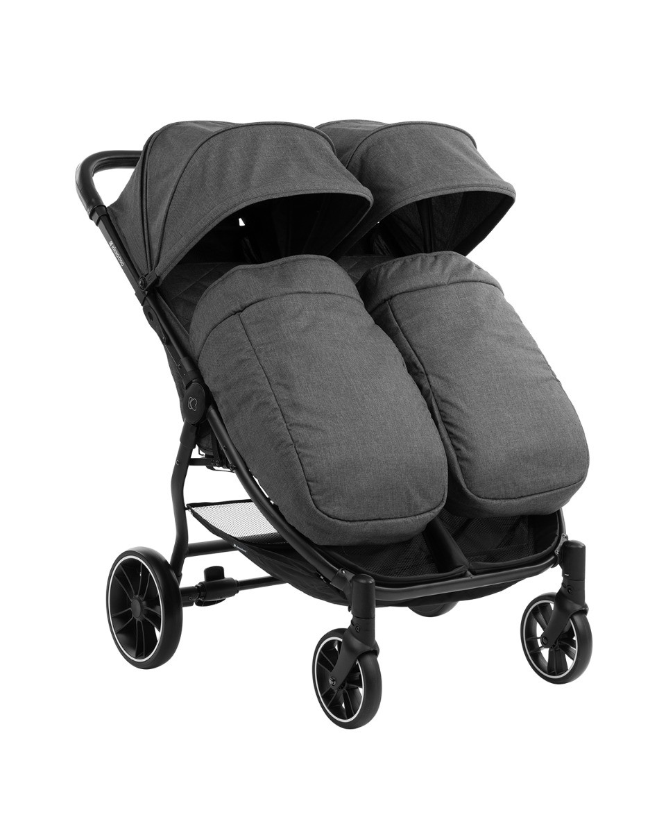 Zwillingskinderwagen kikkaboo Happy 2 Dark Grey