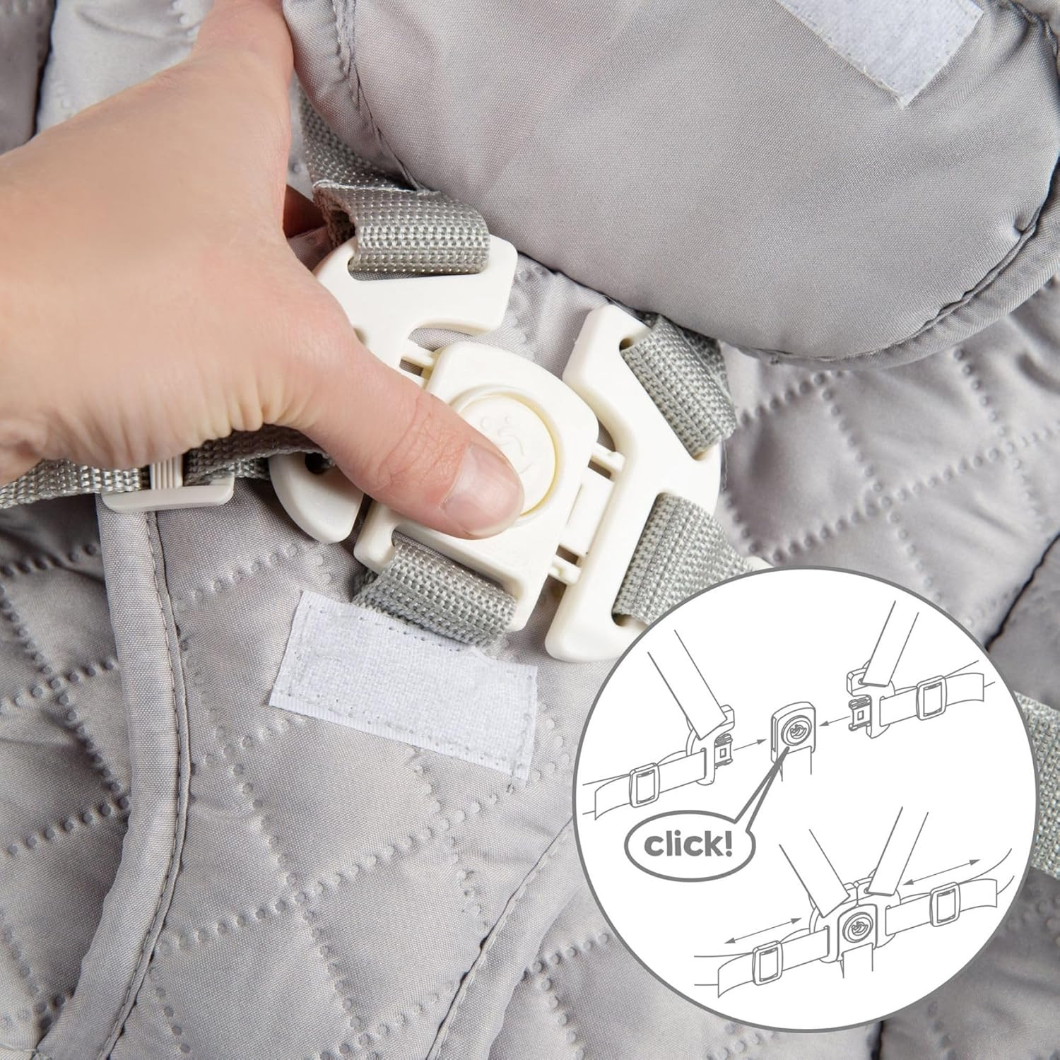 Born Up Set Trona 2 en 1 - Gris Natural