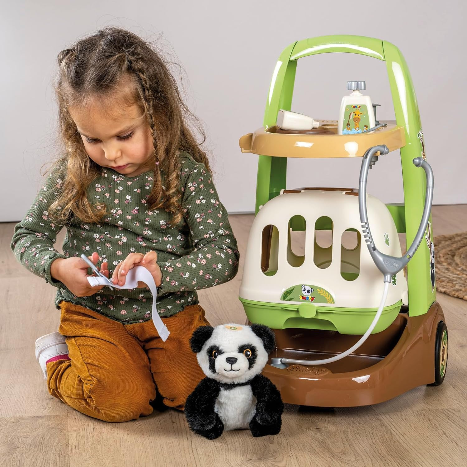 Trolley Cura Animale Con Accessori