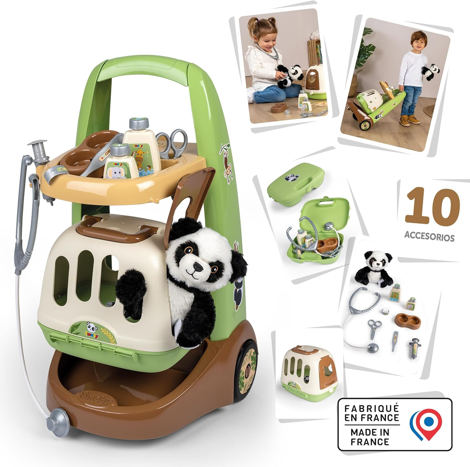 Trolley Cura Animale Con Accessori