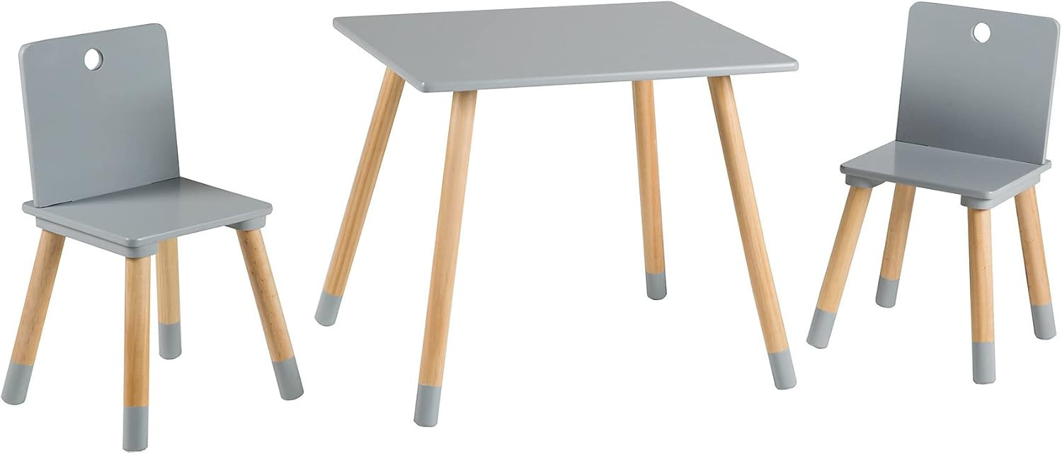 Roba - Set Tavolo e Sedie per Bambini Grigio