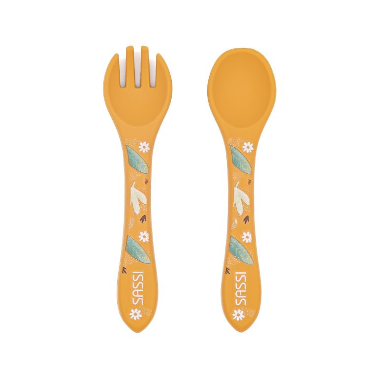 Posate in silicone Leone Chompy