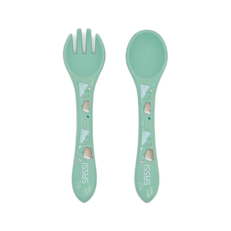 Posate in silicone  Orso Munchy