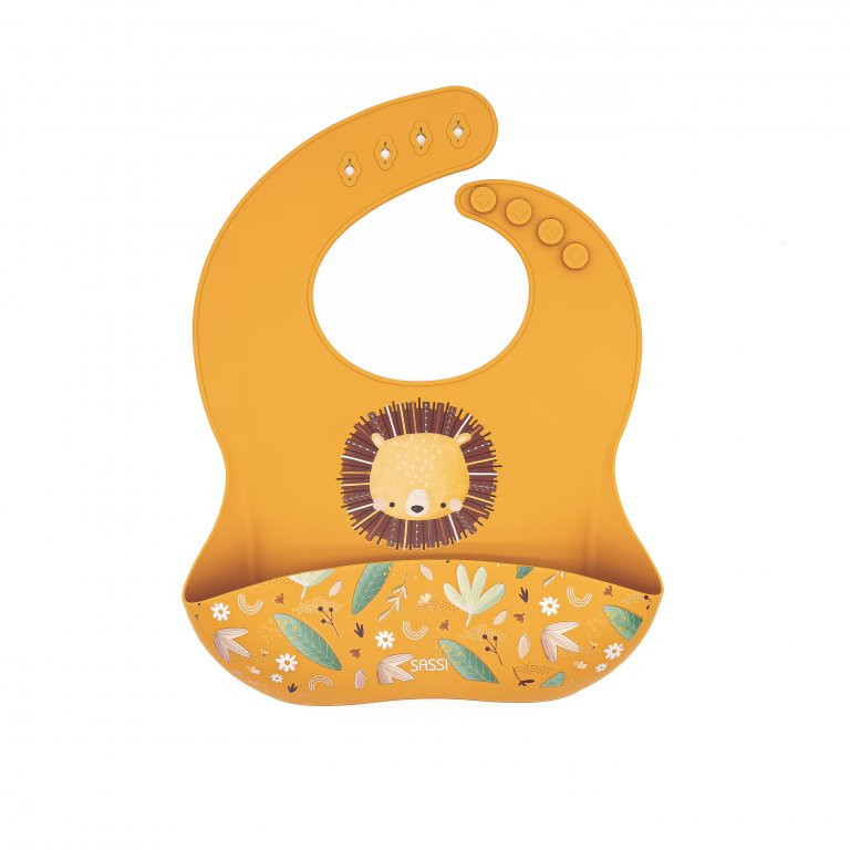 Bavaglino Con Tasca in Silicone Leone Chompy