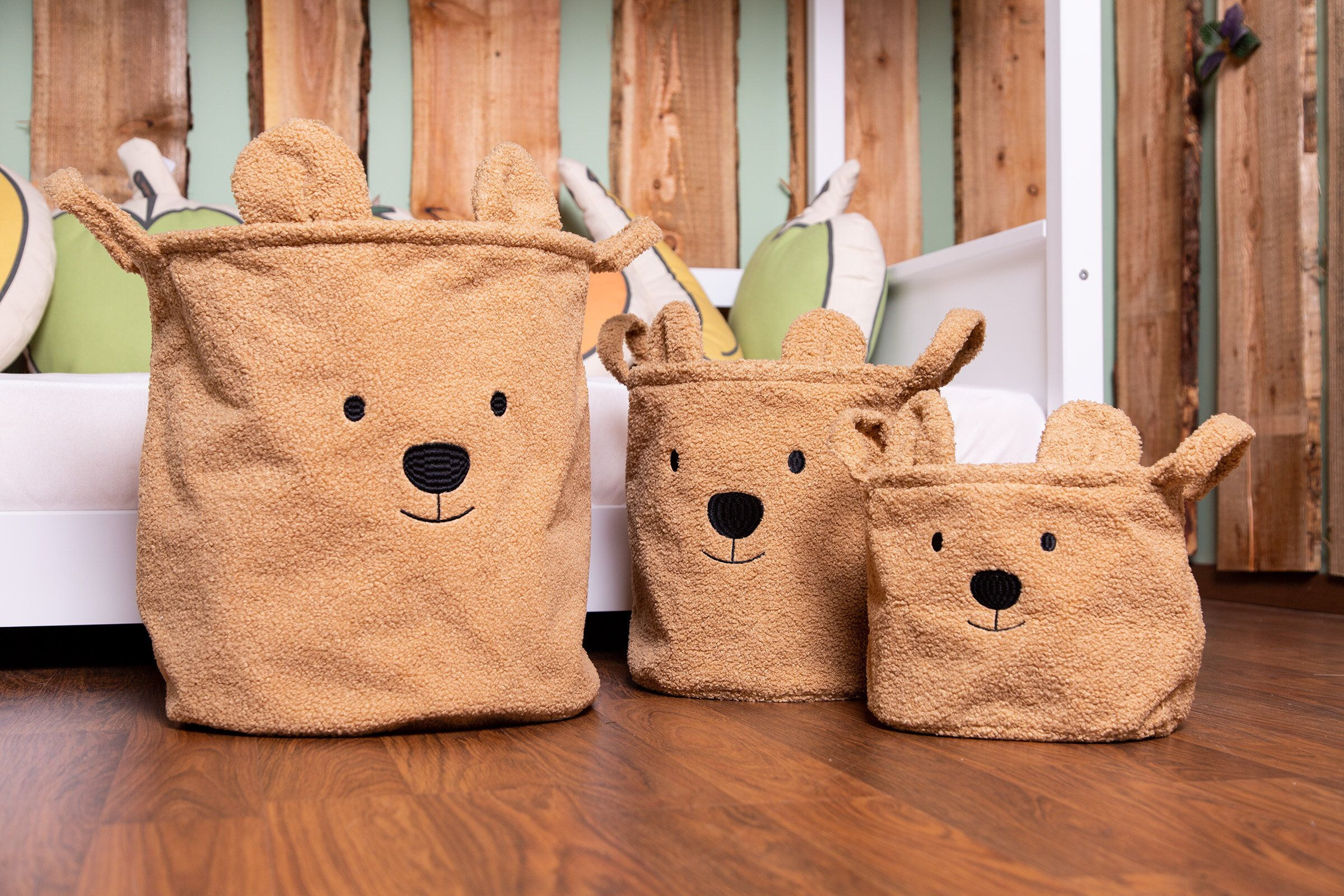 Set di 3 cestini Teddy di Childhome