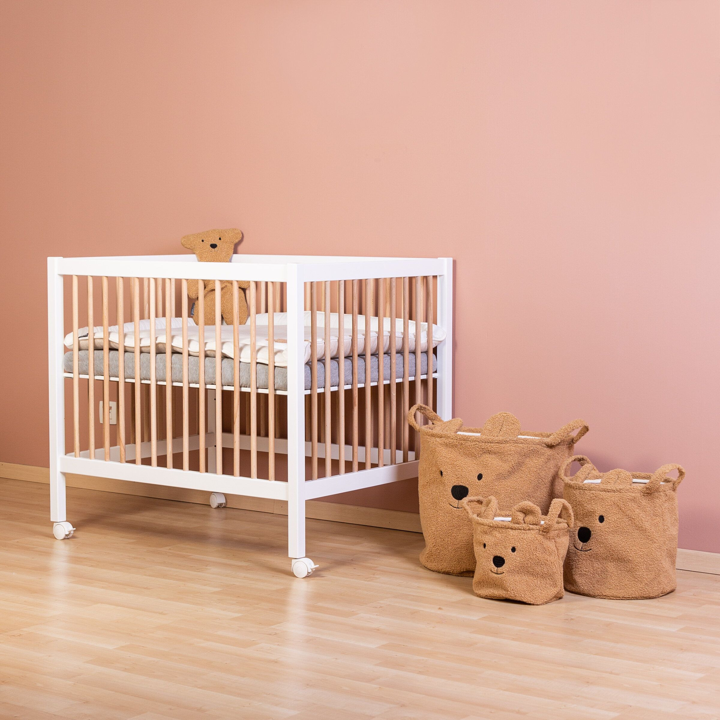 Set di 3 cestini Teddy di Childhome
