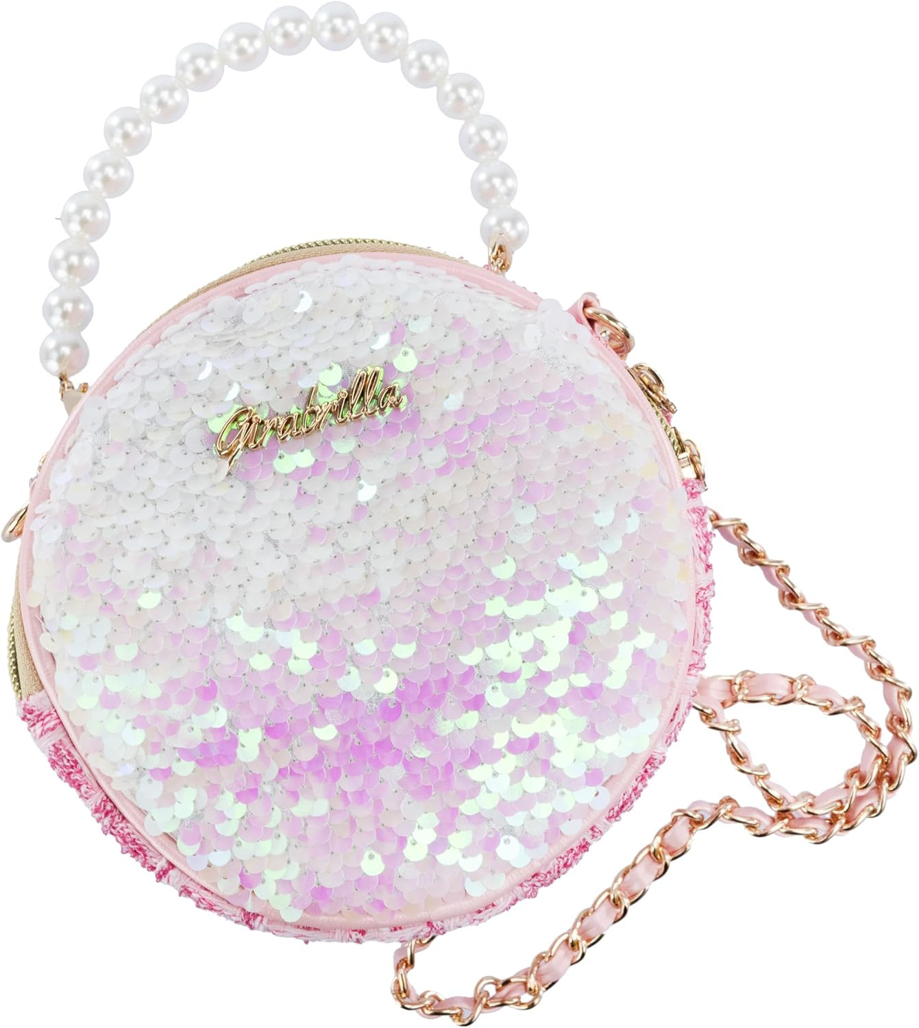 Girabrilla Fashion Bag Borsetta con Paillettes