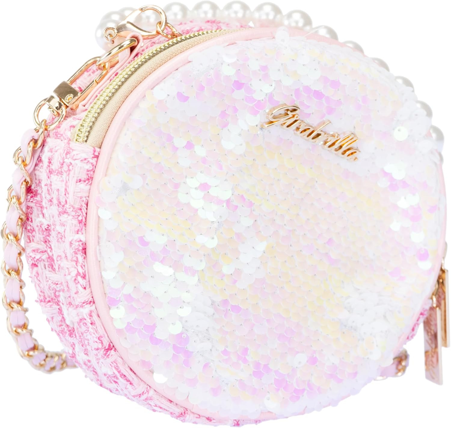 Girabrilla Fashion Bag Borsetta con Paillettes
