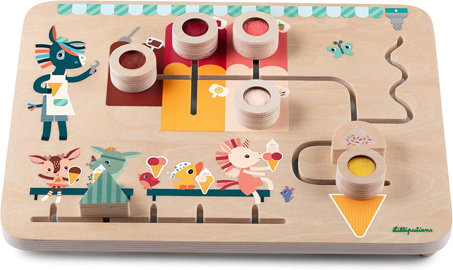 Pannello di Scoperta - Puzzle in Legno educativo