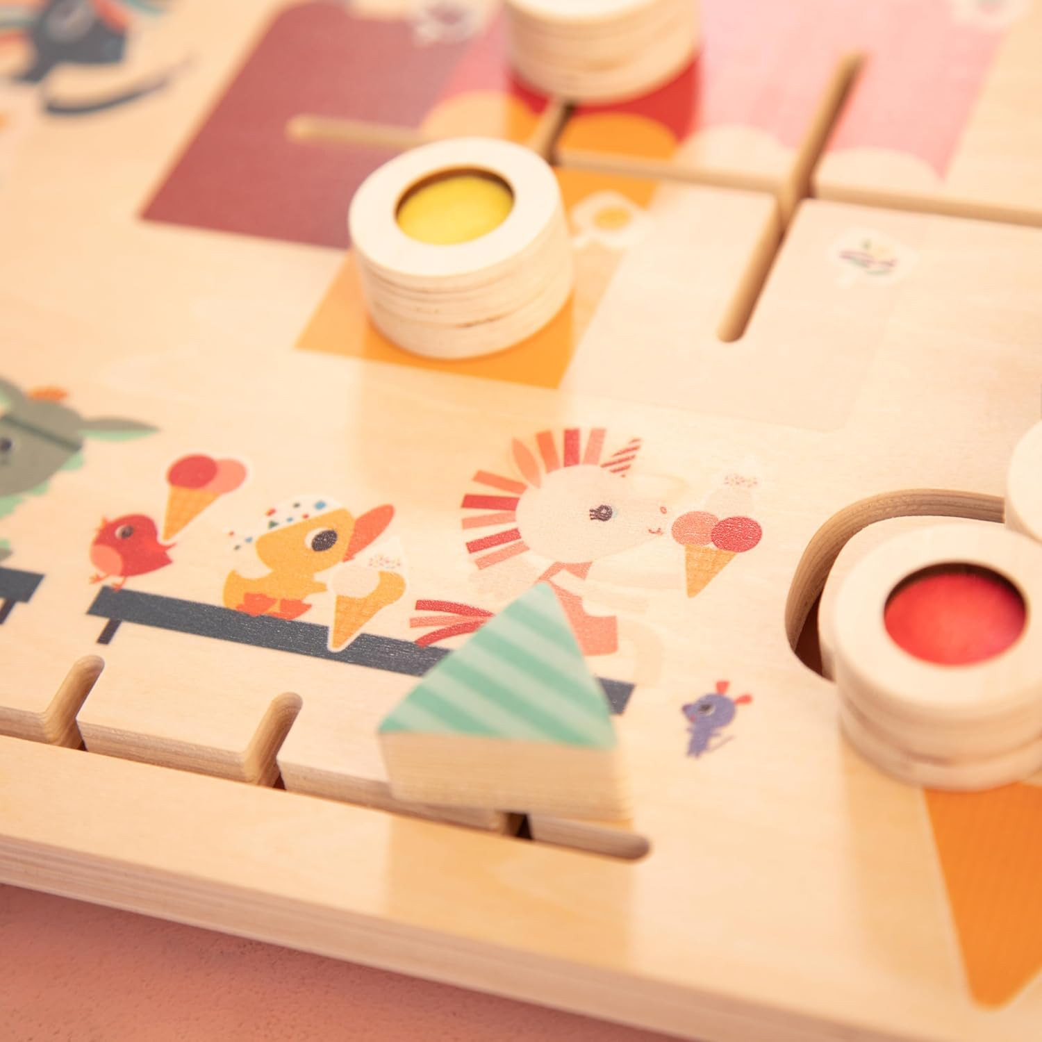 Pannello di Scoperta - Puzzle in Legno educativo