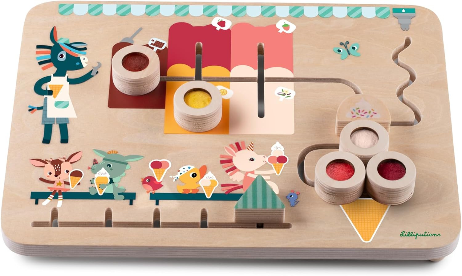 Pannello di Scoperta - Puzzle in Legno educativo