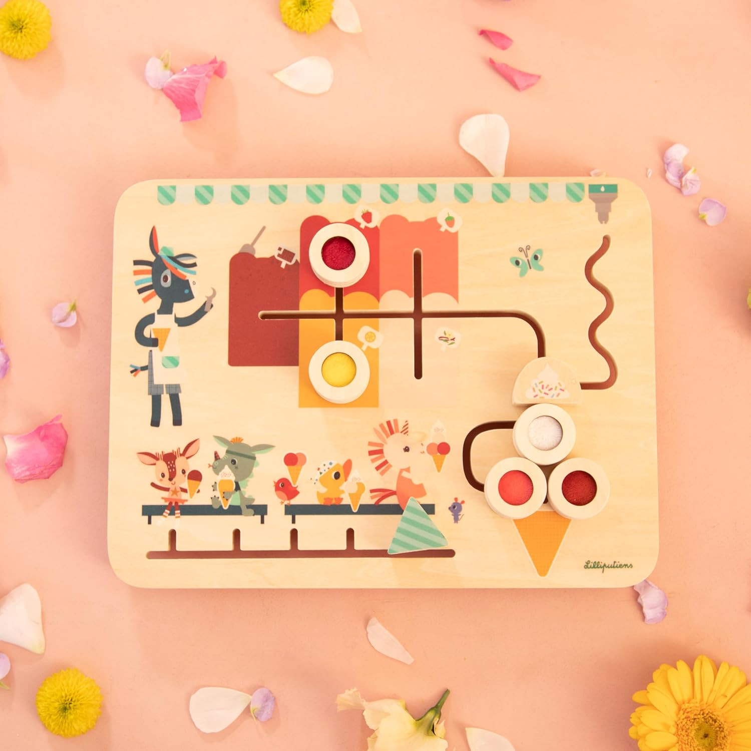 Pannello di Scoperta - Puzzle in Legno educativo