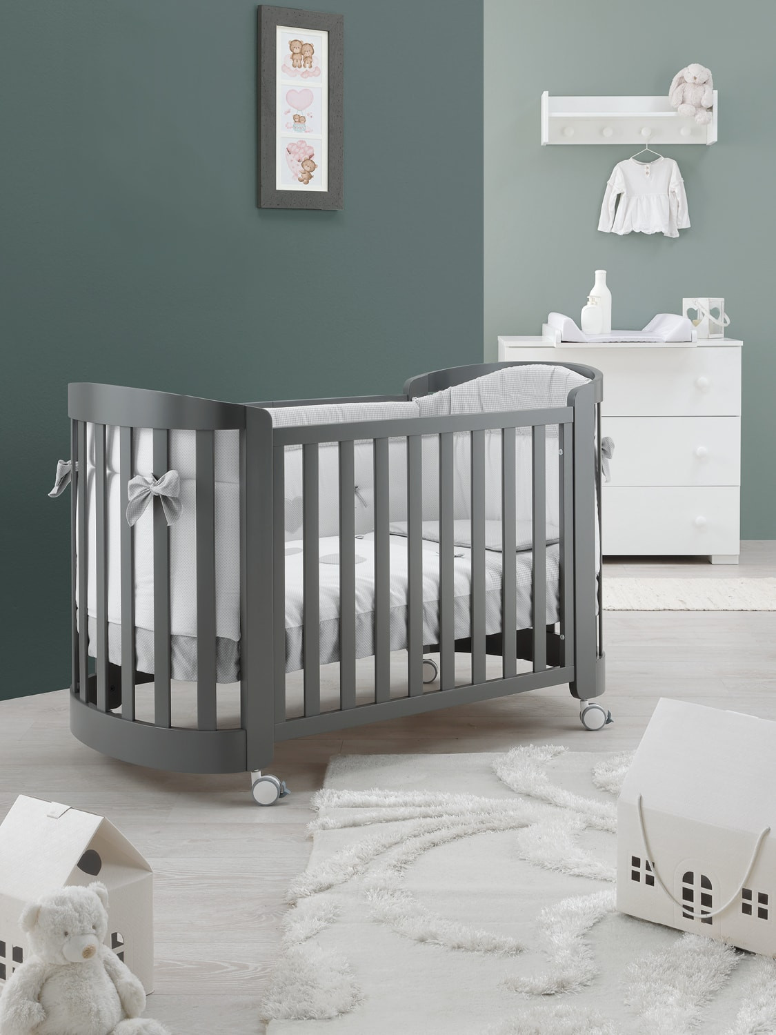 Lits bébé Erbesi Sweet- Grigio