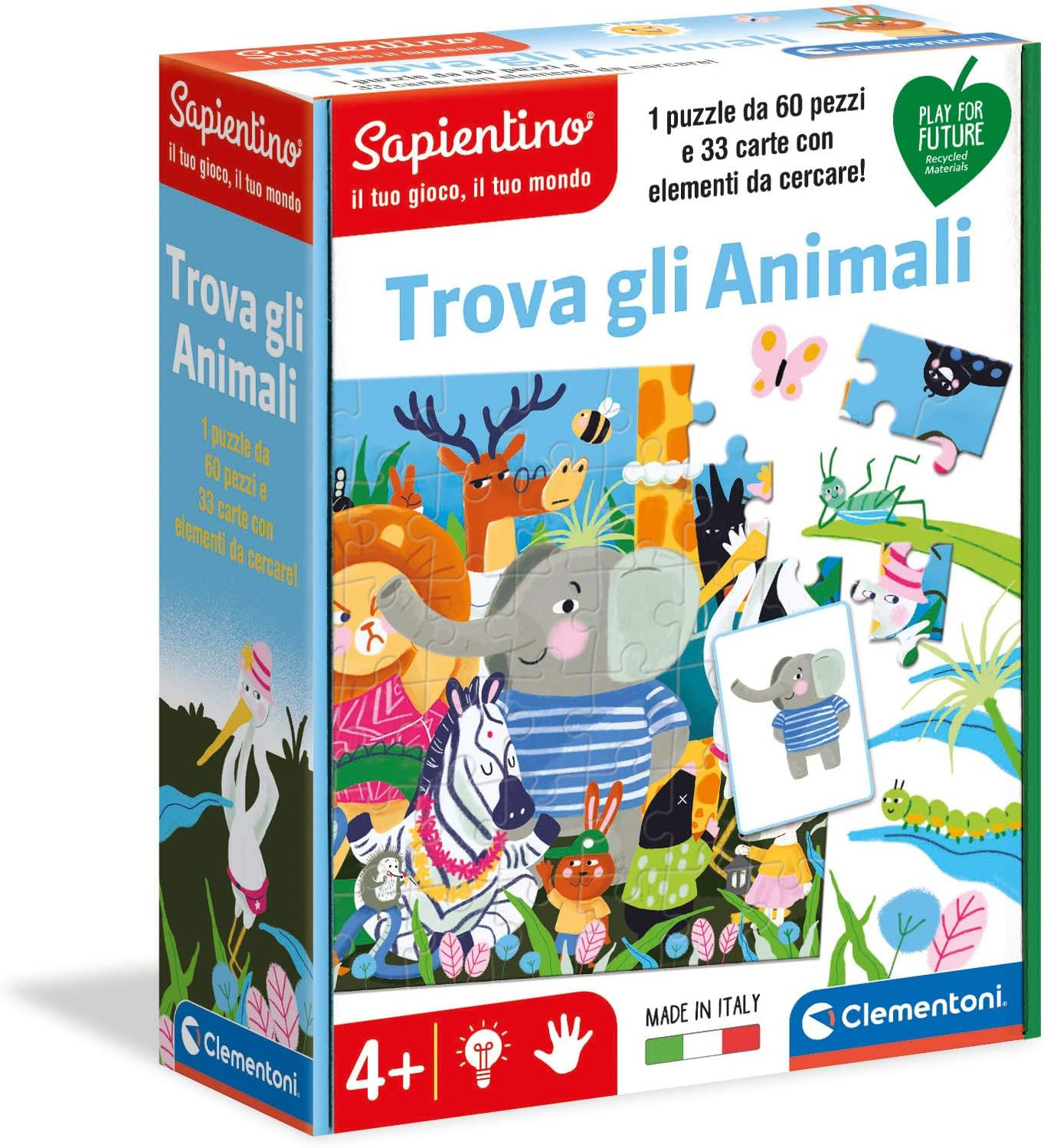 Clementoni Sapientino Cerca e Trova Animali