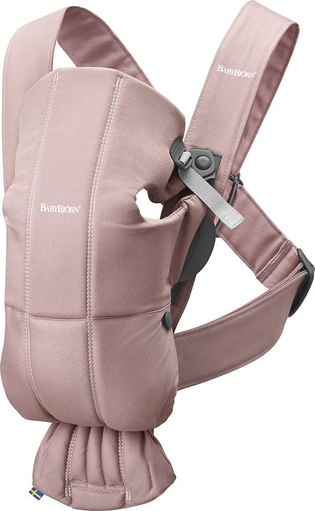 BabyBjorn Marsupio Mini Cotone Rosa dusty