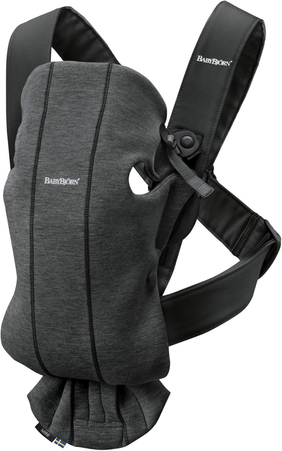 BabyBjorn Marsupio Mini Jersey 3D Characoal Grey
