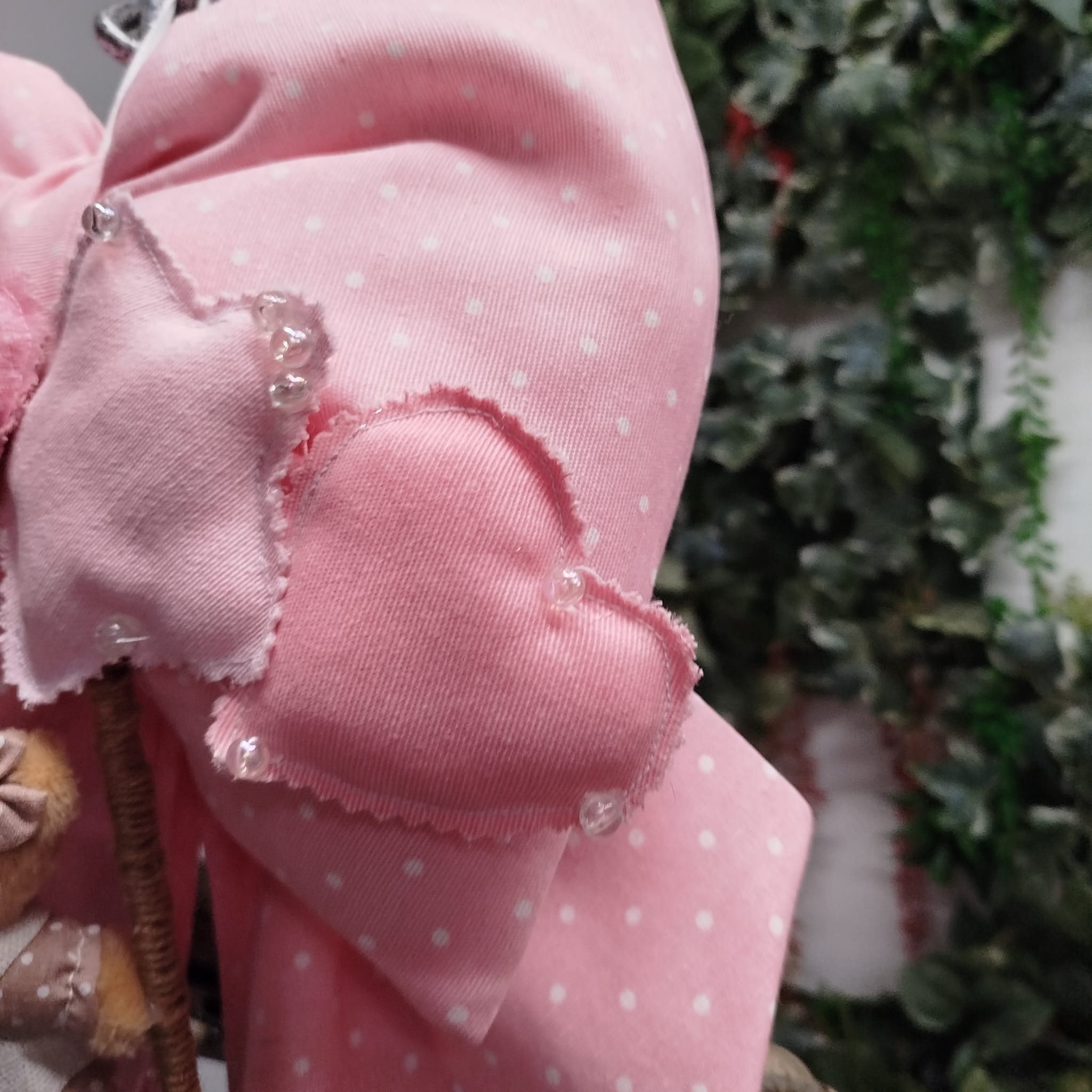Fiocchi Nascita Artigianali Teddy Rosa