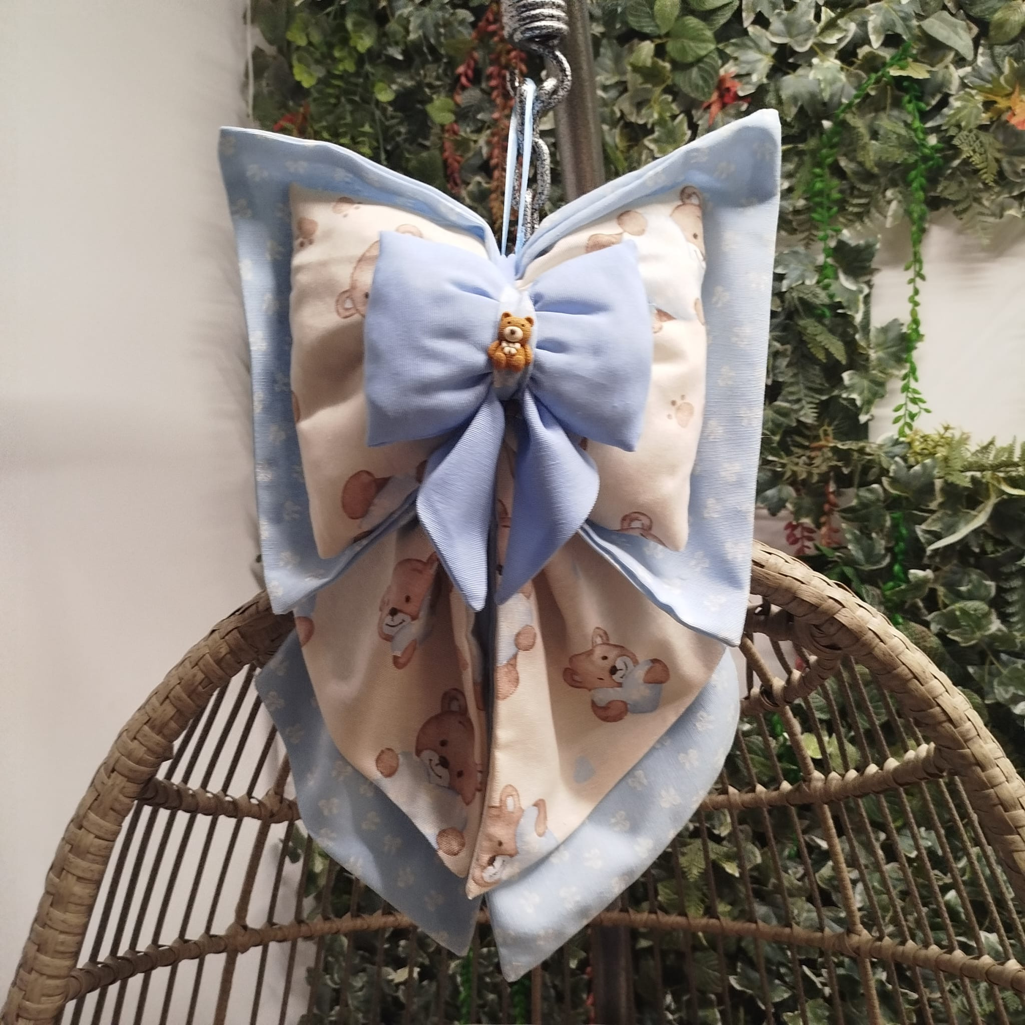 Fiocchi Nascita Artigianali Azzurro Bear