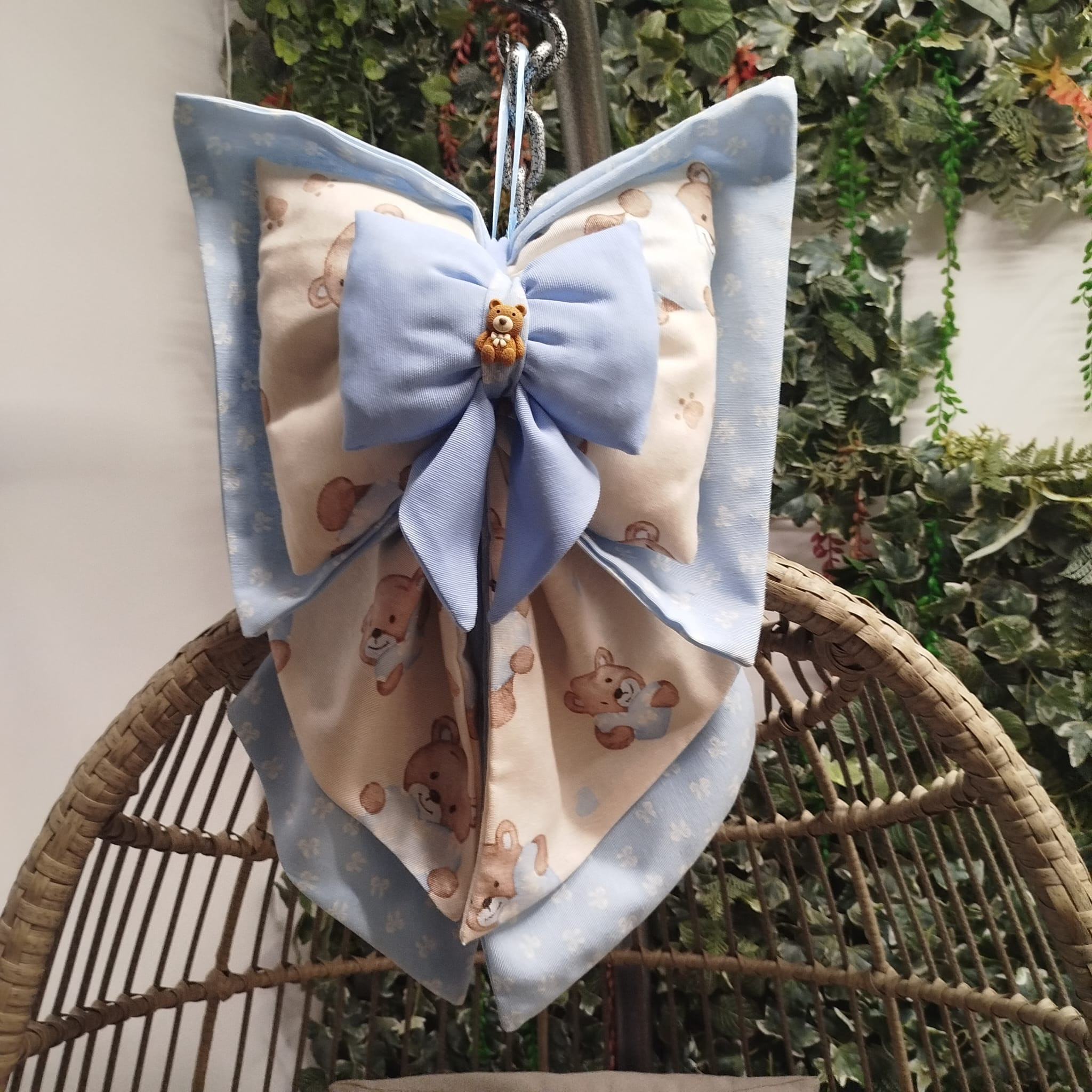 Fiocchi Nascita Artigianali Azzurro Bear