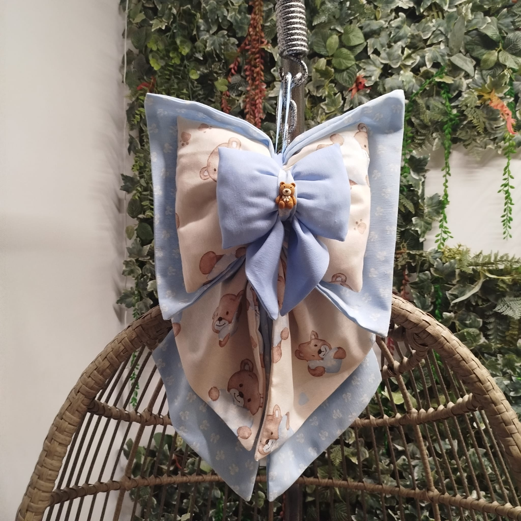 Fiocchi Nascita Artigianali Azzurro Bear