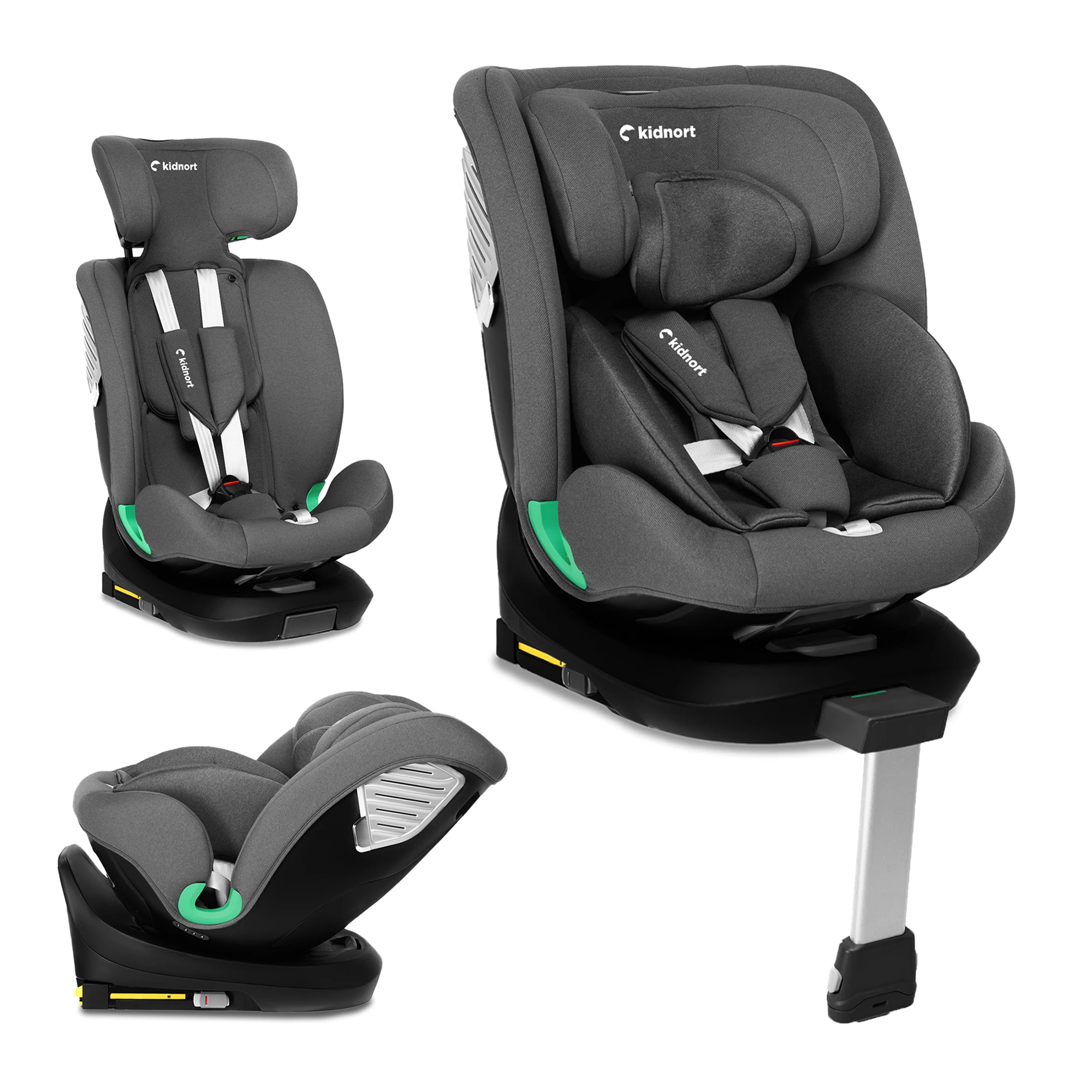 Seggiolino Auto Radjur Kidnort Grey