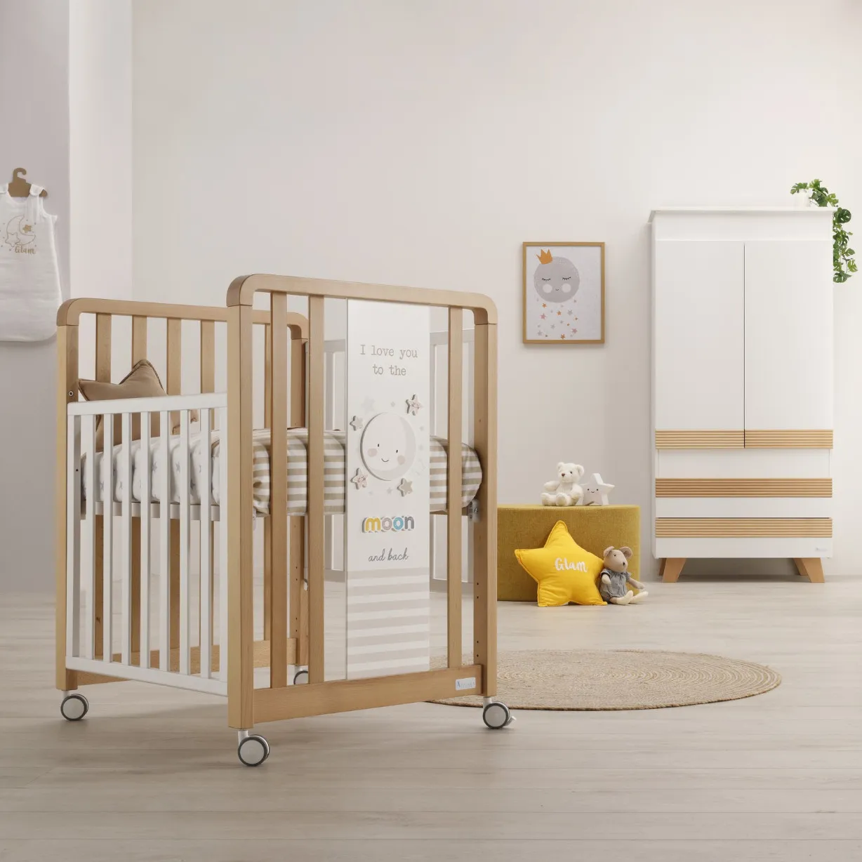 Lettino Glam moon 9in1 Azzurra Design