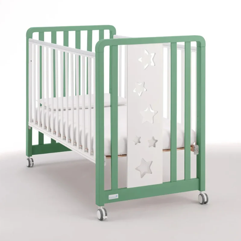 Lettino Azzurra Design Glam 9ni1 Stelle Salvia Bianco