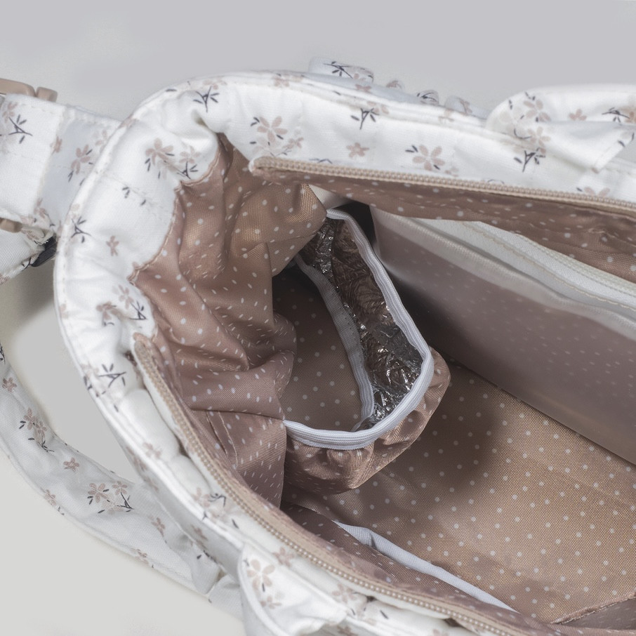 Wickeltasche Walking Mum Borsa Fasciatoio Botton Fiori