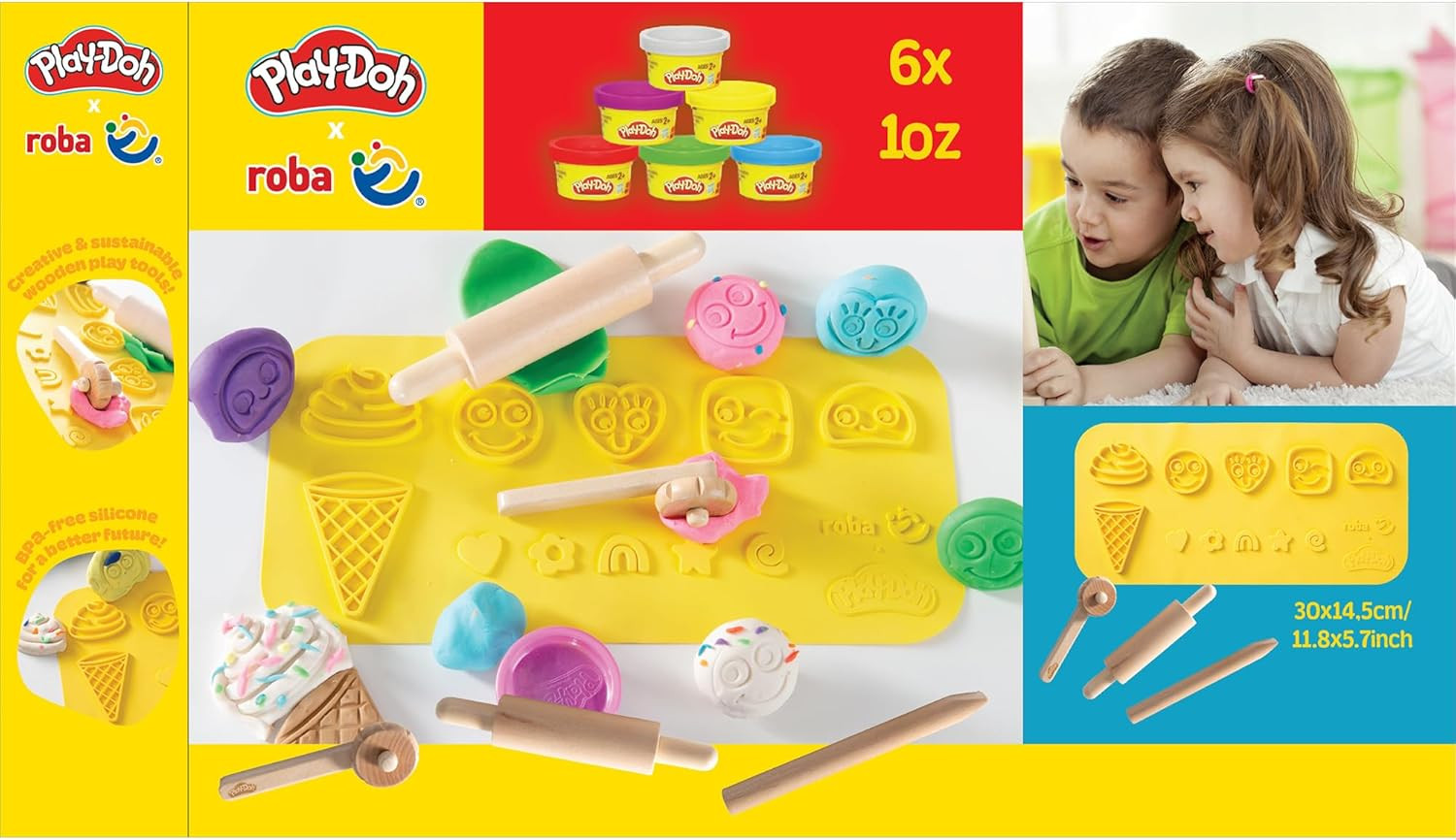 Coffret d'outils en bois Play-Doh FSC