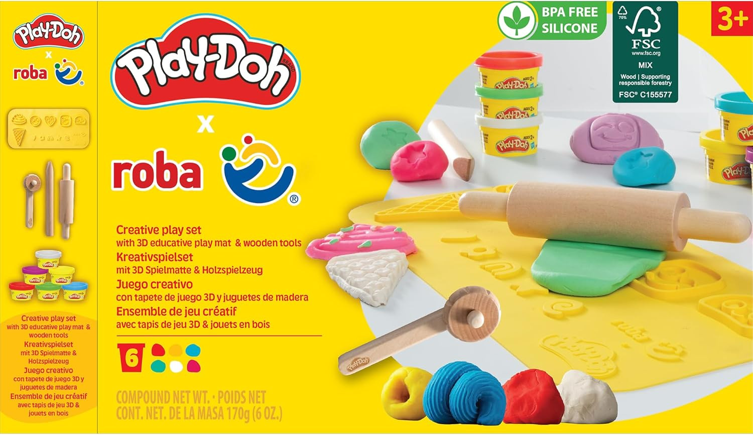 Coffret d'outils en bois Play-Doh FSC