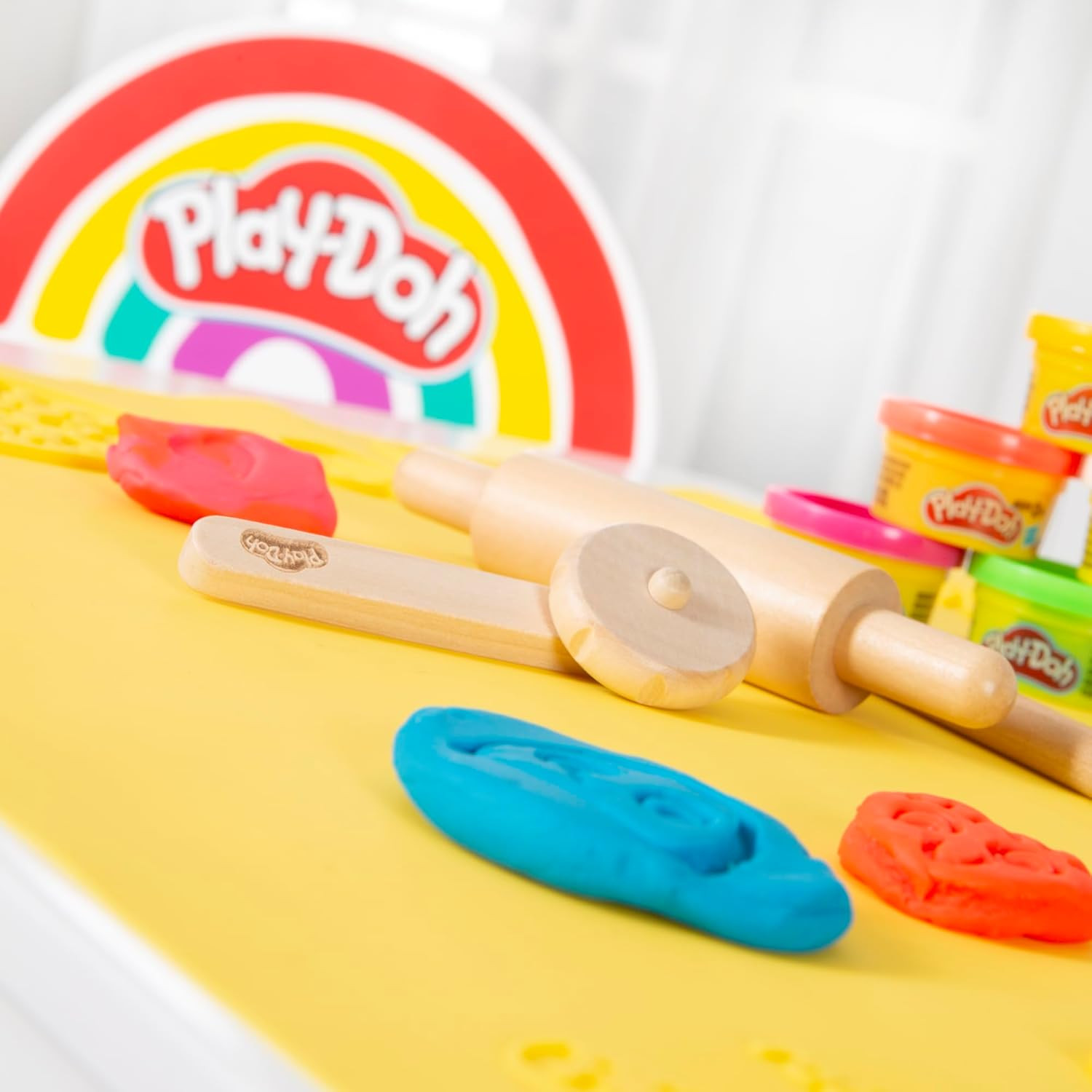 Play-Doh Set - 3D-Kreativmatte mit 12 Dosen