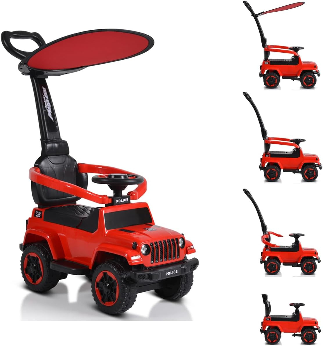 Macchina Cavalcabile 4 in 1Rosso