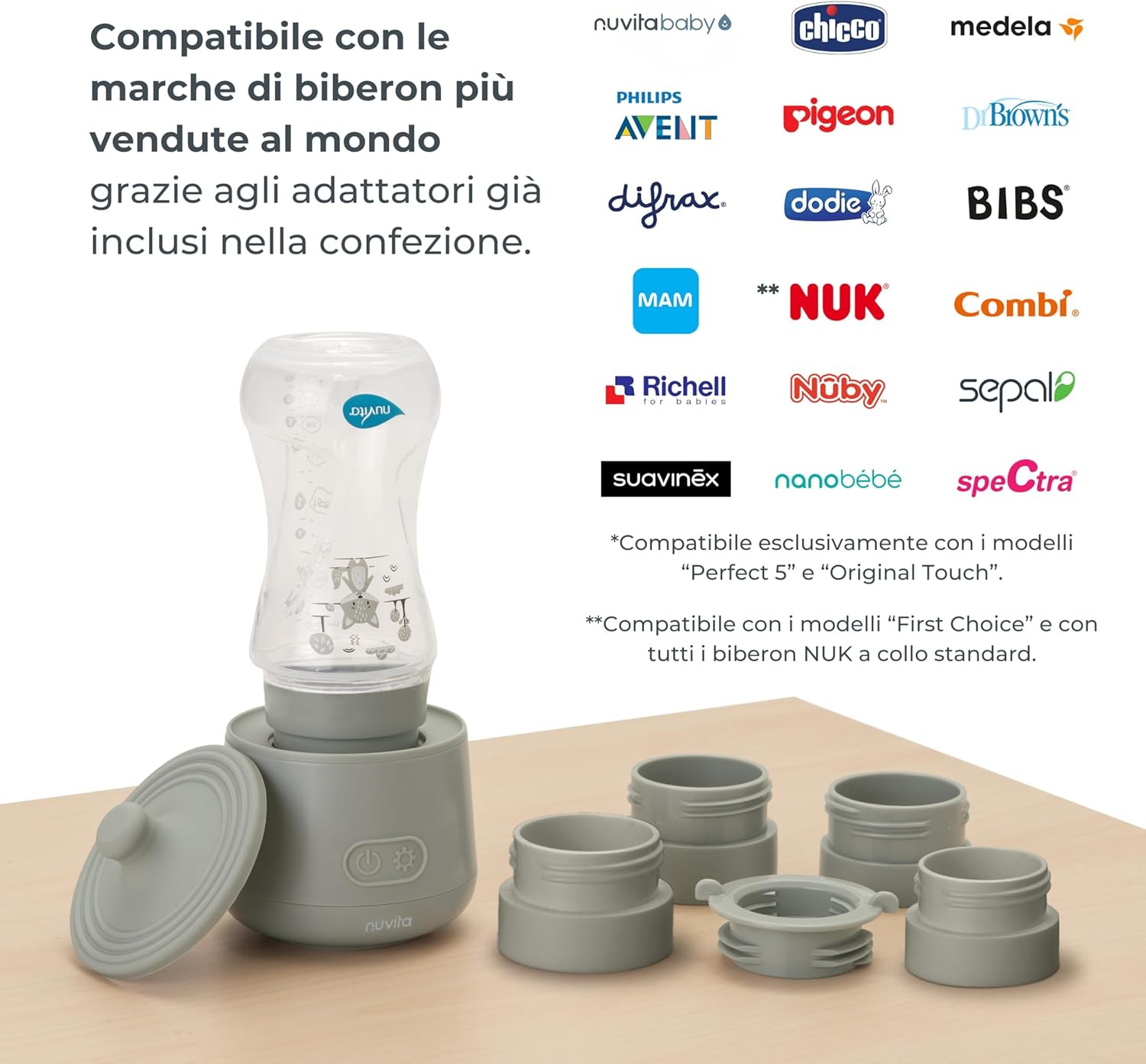 Scaldabiberon Portatile Nuvita Universale Warm' n go