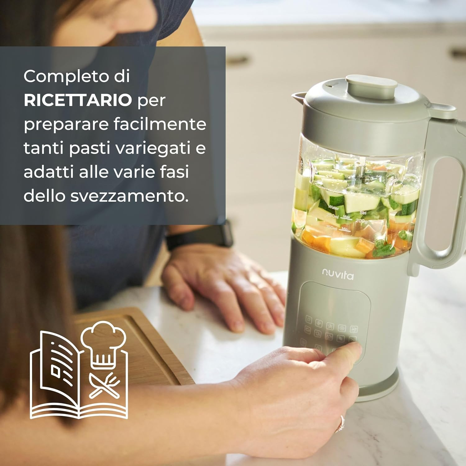 Cuocipappa multifunzione 7 in 1 Magic Pappa con Ricettario