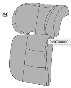 Appuie-tête de remplacement pour Inglesina Tolomeo