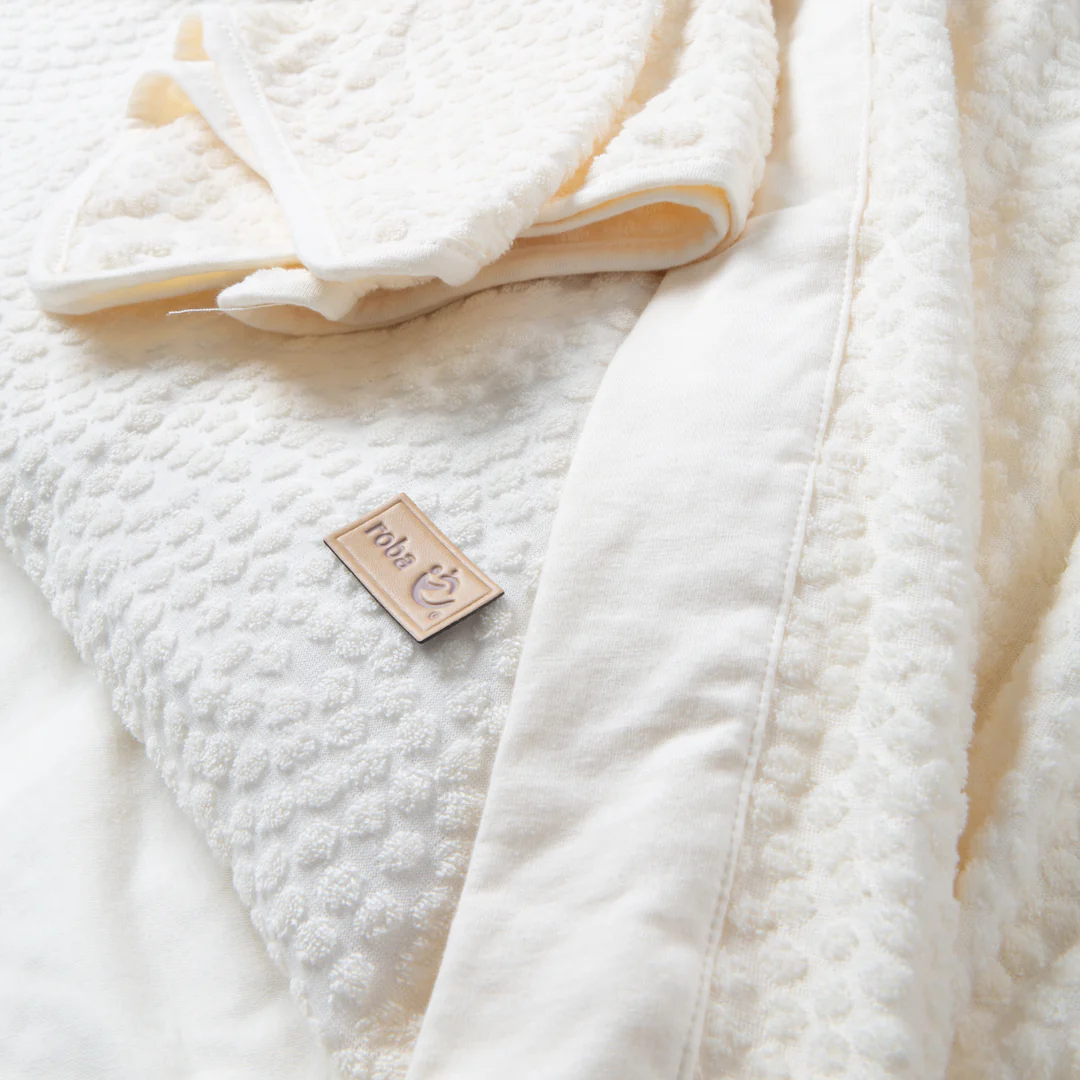 Coperta per neonati 80 x 80 cm 'Seashells Oyster