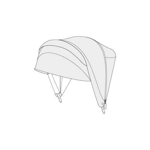 Capote de poussette Inglesina Aptica Chelsea grise