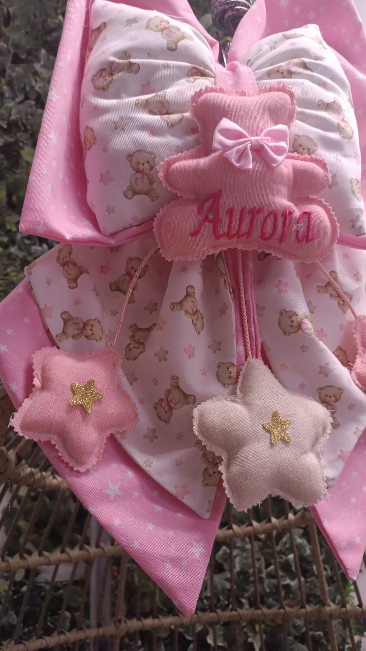 Fiocco Nascita Neonata Artigianale