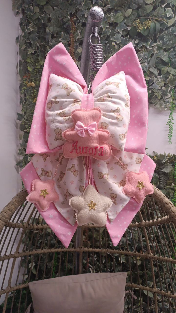 Fiocco Nascita Neonata Artigianale